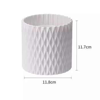 Вместительный держатель для кистей для макияжа с вращением на 360 градусов. Портативная, пылезащищенная конструкция для кисточек для помады, карандаша для бровей, теней для век. without lid белый