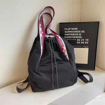 Вместительный холщовый рюкзак с новым дизайном для отдыха, многофункциональная сумка на одно плечо со шнуром