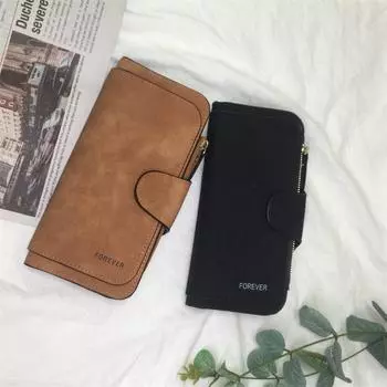 Вместительный клатч, большой длинный кошелек, чехол, женский кожаный кошелек для карточек 18.5cm*9.5cm синий