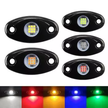 Внедорожные фары для танковых сеток: Модификация светодиодных фонарей из алюминиевого сплава 9 lights зелёный