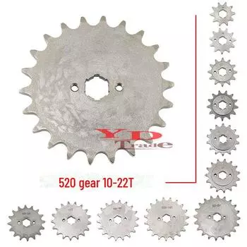 Внедорожный квадроцикл пляжный автомобиль 10-22 зубчатая пластина 520 звездочка цепи комплект малых зубцов