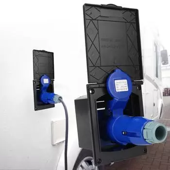 Внешнее подключение для скрытого монтажа для автофургона, морского автодома, основная входная розетка, штепсельная розетка с крышкой 220 В-240 В 16 А