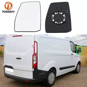 Внешнее зеркало с подогревом, стеклянная опорная пластина для Ford Transit Custom 2012 2013 2014 2015 2016 2017 Left