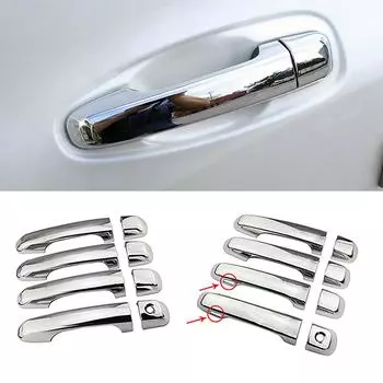 Внешние детали для Toyota 4Runner 4 Runner 2010 2024 хромированная накладка на дверную ручку автомобиля, защитная наклейка, аксессуары для укладки