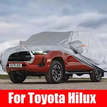 Внешний автомобильный чехол, наружная защита, полные автомобильные чехлы, снежный чехол, солнцезащитный козырек, водонепроницаемый, пылезащитный для Toyota Hilux for Toyota Hilux