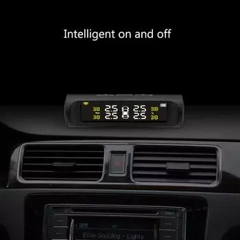 Внешний датчик давления в шинах, цифровой ЖК-дисплей, системы автоматической охранной сигнализации, автомобильная система TPMS, система контроля давления в шинах, солнечная энергия