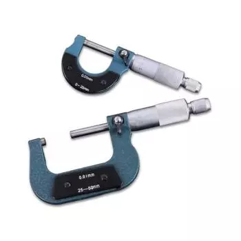 Внешний микрометр, измерительный инструмент с точностью 0,1 мм, 0-25 мм/25-50 мм