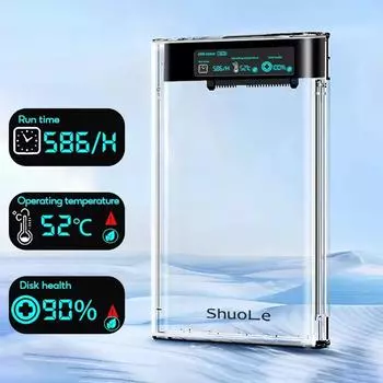 Внешний USB HDD-корпус 5 Гбит/с 2,5-дюймовый прозрачный жесткий диск корпус SATA на USB 3.1 жесткий диск корпус HDD SSD чехол для хранения ноутбука ПК