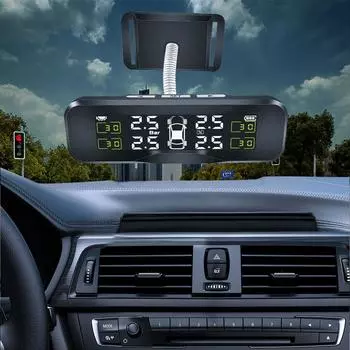 Внешний/внутренний датчик угла наклона Регулируемый высокоточный универсальный солнечный датчик TPMS Система контроля давления в шинах автомобиля