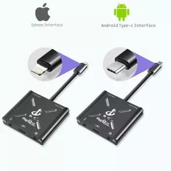 Внешняя 8-контактная звуковая карта, динамик, аудиоинтерфейс, адаптер для наушников Iphone, Android, высококачественный живой преобразователь