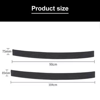 Внешняя декоративная резиновая полоса 90 см/104 см, защитная резиновая накладка на багажник автомобиля, защита заднего бампера