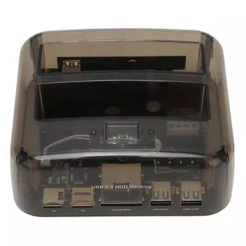 Внешняя док-станция для жестких дисков USB 3.0 to SATA IDE с двумя отсеками, поддержка автономного клонирования, 20 ТБ, 6 Гбит/с для 2,5-дюймовых US Plug