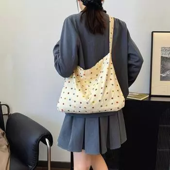 Внешняя одинарная повседневная сумка женская 2024 новая популярная сумка-тоут сумка через плечо большой вместимости класс пригородная сумка-мессенджер