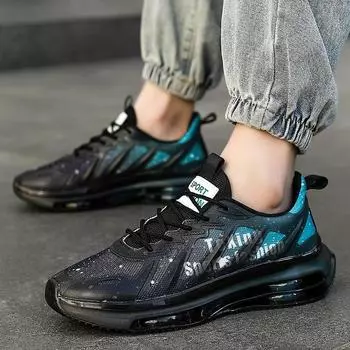 Внешняя торговля 2024 года, лето, новая молодежная повседневная спортивная обувь, амортизирующая воздушная подушка, мужские дышащие кроссовки для бега 39