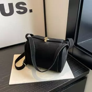 Внешняя торговля, экспортная сумка, женская новинка 2023 года, зимняя нишевая сумка-коробка, высококачественная и модная сумка через плечо на одно плечо