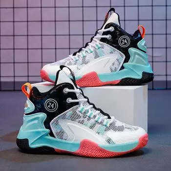 Внешняя торговля детская баскетбольная обувь 23 осенняя дышащая спортивная обувь для мальчиков и девочек кроссовки для тренировок и бега для детей старшего возраста 8088 студентов 30
