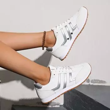 Внешняя торговля взрыв цвета соответствие круглая головка мелкий рот ремешок плоское дно повседневные большой размер немецкие кроссовки женские место прямо из 36 серый