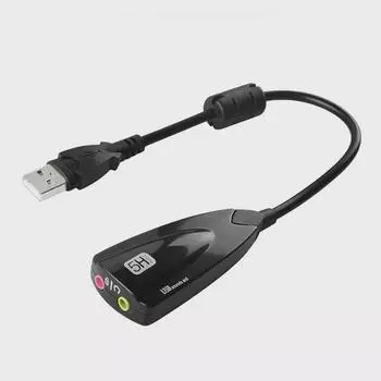 Внешняя USB 7.1-канальная звуковая карта с караоке-реверберацией для ноутбука/настольного компьютера, модель 5HV2 SK-03 синий