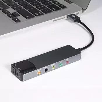 Внешняя звуковая карта USB для Windows 8/7/XP, оптический вход SPDIF, многофункциональный адаптер звуковой карты для ПК, компьютера, ноутбука, усилитель записи