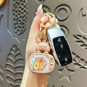 Внимание Капибара светлый брелок ТВ стиль милый брелок животное сумка Декор Style 1