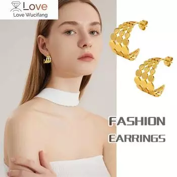 Vnox женские серьги-кольца с пайетками и подвесками для вечеринок, новые модные полые серьги из нержавеющей стали золотого цвета для девочек в подарок