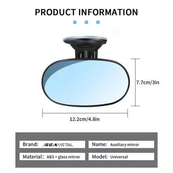 Внутреннее зеркало для младенцев на заднее сиденье автомобиля, детские мониторы, зеркала для безопасности, автомобильное лобовое стекло, присоска, солнцезащитный козырек, пластина, зажим для зеркала