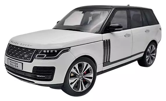 ВНУТРЕННИЕ МОДЕЛИ ЖК-ДИСПЛЕЯ Land Rover Range Rover SVAutobiography Dynamic White Готовый продукт 1/18