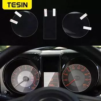 Внутренние молдинги для Suzuki Jimny, автомобильный прибор, панель приборной панели, экран, защитная пленка, аксессуары для Suzuki Jimny + 3 pcs
