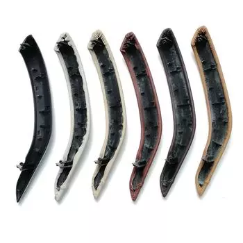 Внутренние пассажирские двери автомобиля, тянущая ручка, внешний кожаный чехол, замена для BMW X5 X6 F15 F16 beige left