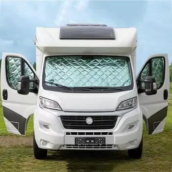 Внутренние тепловые жалюзи автомобиля, комплект солнцезащитных навесов для лобового стекла, автомобильный солнцезащитный козырек для подъемного окна для Fiat Ducato Citroen Relay 2006-2022 3Pcs