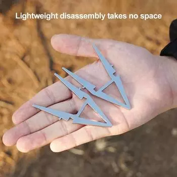 Внутренний держатель для уличной печи, портативный съемный, прочный, из нержавеющей стали, походный чайник для воды, подставка с четырьмя угловыми опорами серебряный