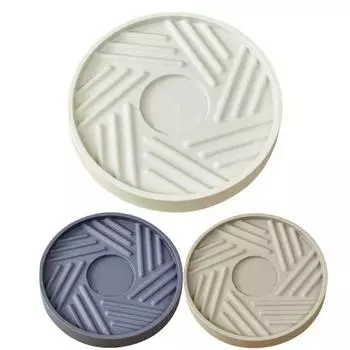 Внутренний диаметр 26,5 см/10,43 дюйма круглый пластиковый поддон для цветочного горшка съемный коврик для цветочного горшка цветочный горшок бежевый