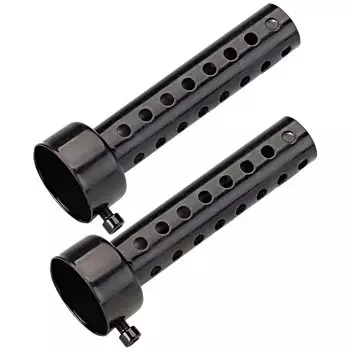 Внутренний глушитель Внутренний перегородка Перегородка глушитель велосипеда глушитель выхлопной трубы стальной универсальный набор из 2 шт. черный длинный 42 мм Yuumo+ ширина: 35/42/45/48/60мм