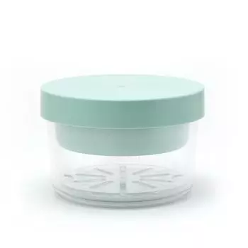 Внутренний лоток Gel Cool Round Inner, интегрированный пакет для льда, ланч-бокс для лапши, коробка Bento, холодная мятно-зеленая, 12 x 12 x, сушка с решеткой, 2 яруса, ланч-бокс с внутренним зелёный