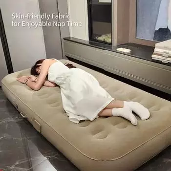 Внутренний надувной матрас Glamping Mats ПВХ надувной спальный матрас роскошный 2-местный кемпинговый коврик со встроенным насосом утолщенный коврик