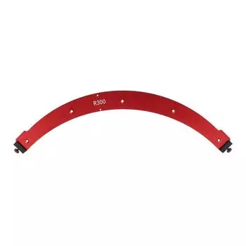 Внутренний наружный угловой шаблон дуги R300 большой дуговой шаблон для фрезерного станка из алюминиевого сплава с закругленными углами для Woo
