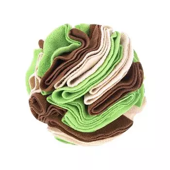 Внутренний рулон, обнюхивающий мяч, для домашних собак, кошек, разведывательная обучающая игрушка, забавный резиновый шарик для домашних животных S