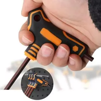 Внутренний шестигранный ключ с Т-образной ручкой, ручные инструменты, шестигранный ключ из хром-ванадиевой стали, оборудование для шестигранных ключей 40