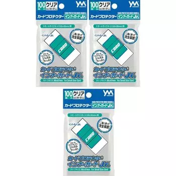 Внутренний защитный чехол для карт Yanoman, полипропилен, 100 листов x 3 комплекта, прозрачный, 60 мм x 87 мм, младший.