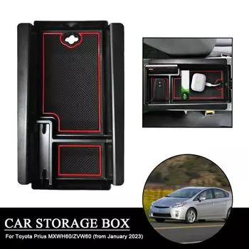 Внутренняя центральная консоль подлокотник ящик для хранения контейнер органайзер держатель для Toyota Prius MXWH60/ZVW60 (с января 2024 г.)