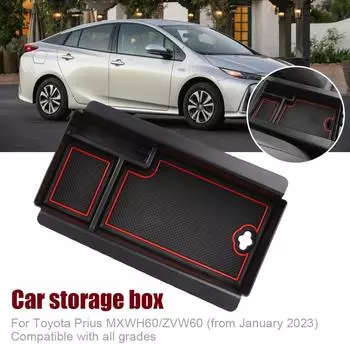Внутренняя центральная консоль подлокотник ящик для хранения контейнер органайзер держатель подходит для Prius Xw30 Facelift Hatchback 2012-20 O8t3