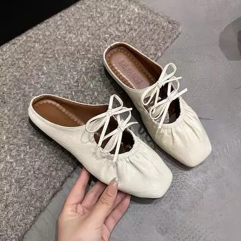 Внутренняя часть, увеличивающая рост бантом серебристого цвета, сумка на голову, полуперетягивающая женская обувь, модная верхняя одежда 2025 года, новые летние сандалии Мэри Джейн 35