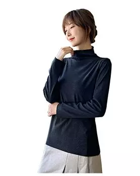 Внутренняя длинная теплая катионная акриловая волокнистая теплая зимняя длинная рубашка [RAKUKOU] женская рубашка, рукав, шея, зима, внутренняя, внутренняя,