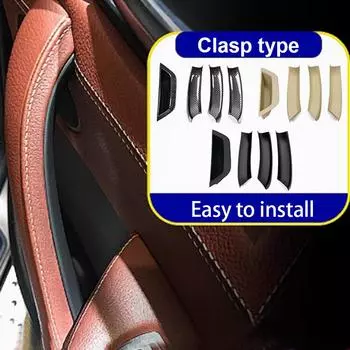 Внутренняя дверная ручка автомобиля, защитная крышка ABS для BMW X3 X4 F25 F26 2010 - 2016 Аксессуары для интерьера Left Black