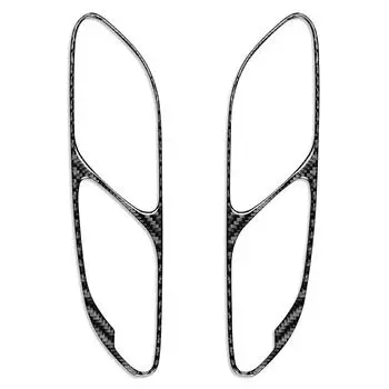 Внутренняя дверная ручка из углеродного волокна, рамка динамика, отделка для BMW 3 серии E46 1998–2005 гг., декоративные панели внутренней дверной ручки CHINA