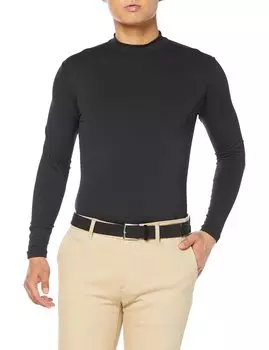 Внутренняя футболка для гольфа Впитывающая пот Быстросохнущая Защита от УФ-излучения Эластичная DGMTJM00 BK00 F [DESCENTE GOLF] UPF50+ Мужская (черный)