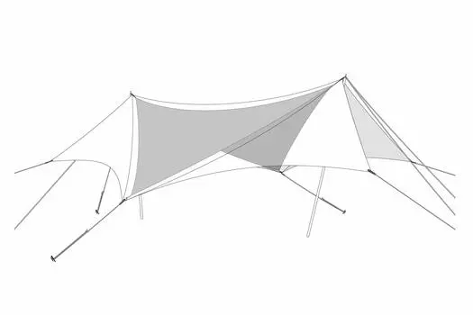 Внутренняя крыша Snow Peak HD Tarp Hexa Evo Pro.TAKIBI TP-250IR