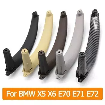Внутренняя левая и правая ручка пассажирской двери, внутренняя крышка, замена накладки панели для BMW X5 X6 E70 E71 E72 2007-2013 Left Black