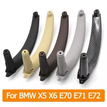 Внутренняя левая и правая ручка пассажирской двери, внутренняя крышка, замена накладки панели для BMW X5 X6 E70 E71 E72 2007-2013 Left Black