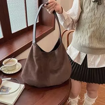 Внутренняя молния швейная нить сумка через плечо тренд многофункциональная сумка тоут повседневные карманы простая сумка через плечо для женщин чёрный